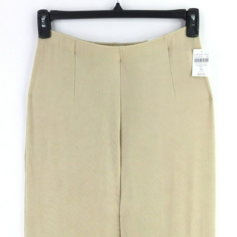 Coldwater Creek Petite Size 8 Travel Slinky Knit Holly Pant in Champagne Pull On - Picture 2 of 9